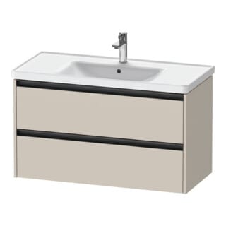 Duravit Waschtischunterschrank Ketho.2 98,4x45,5cm, Tau ma, 2 Schub., wandhängend