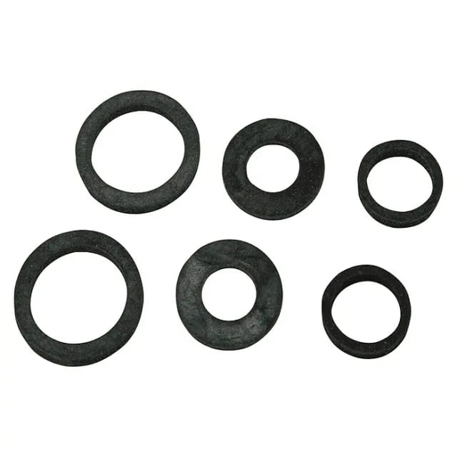 KIRCHHOFF Schlauchverschraubungs- dichtung-Sortiment Gummi, für 1/2" 3/4" 1" (3x2)