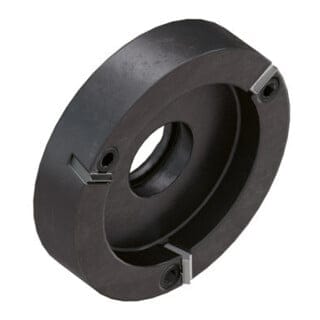 RÖHM Mitnehmerscheibe CoAE, mit HM-Platten Rechtslauf, Arbeitsbereich-Ø: 64-126 mm