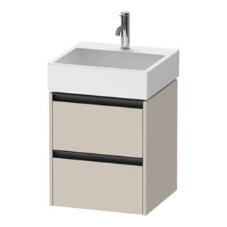 Duravit Waschtischunterschrank Ketho.2 48,4x46cm, Tau ma, 2 Schub., wandhängend