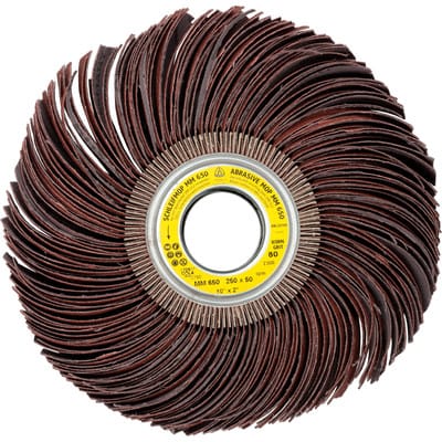 Klingspor MM 650 Schleifmopräder LS 309 JF, 250 x 100 x 43,1 mm Korn 80