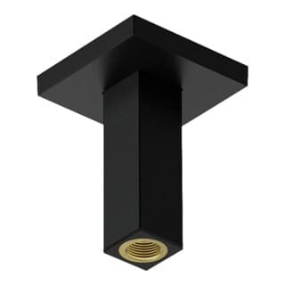 hansgrohe Deckenanschluss 100mm, mattschwarz