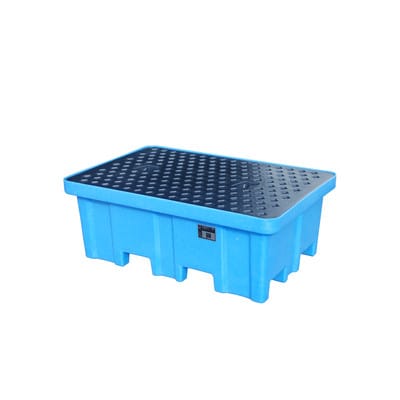 Bauer Südlohn GREEN-LINE PE-Auffangwanne WPA-PE 2/2, aus robustem Polyethylen, Blau
