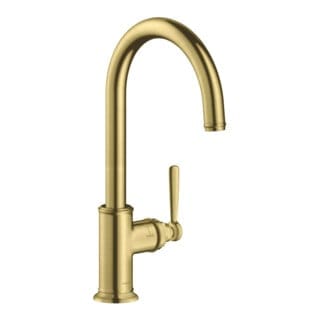 hansgrohe Spültisch-Einhebelmischer 260 Axor Montreux mit Schwenkauslauf, brushed brass