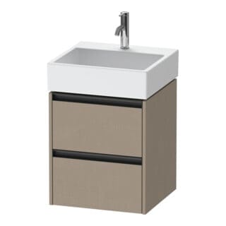 Duravit Waschtischunterschrank Ketho.2 48,4x46cm, lei, 2 Schub., wandhängend