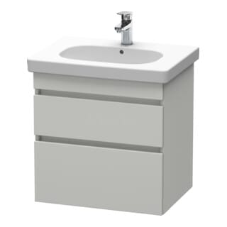 Duravit Waschtischunterschrank DuraStyle 60x45,3cm, betongr ma, 2 SchKa., wandhängend