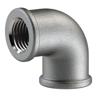 Riegler Winkel 90, 90°, IG/IG, Rp 1 1/4, schwarzer Temperguss feuerverz.