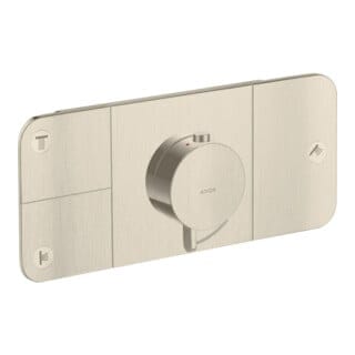 hansgrohe Fertigmontageset Axor One UP-Thermostat., 3 Verbr., brushed nickel