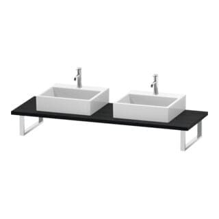 Duravit Konsole L-Cube Stärke 3cm, Ei sw, f Aufsatzbecken, variabel
