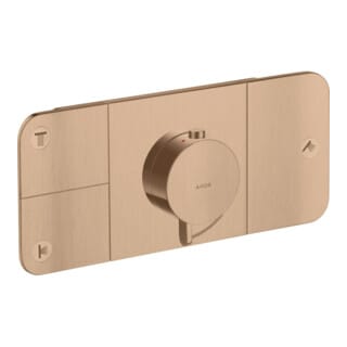 hansgrohe Fertigmontageset Axor One UP-Thermostat., 3 Verbr., brush. r gold