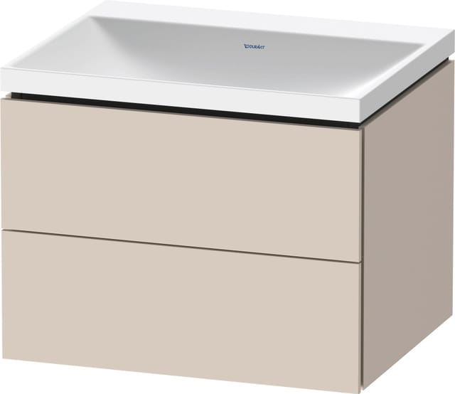 Duravit Möbel-Set L-Cube 60x48x48cm, o Hahnl., Tau matt, 2 Schub.