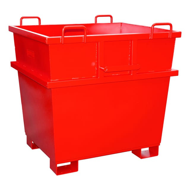 Bauer Südlohn Universalcontainer UC 500, lackiert, Feuerrot