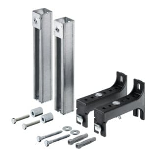 Duravit Verlängerungs-Set DuraSystem 24cm, f erhöhten Fußboden, pulverbes