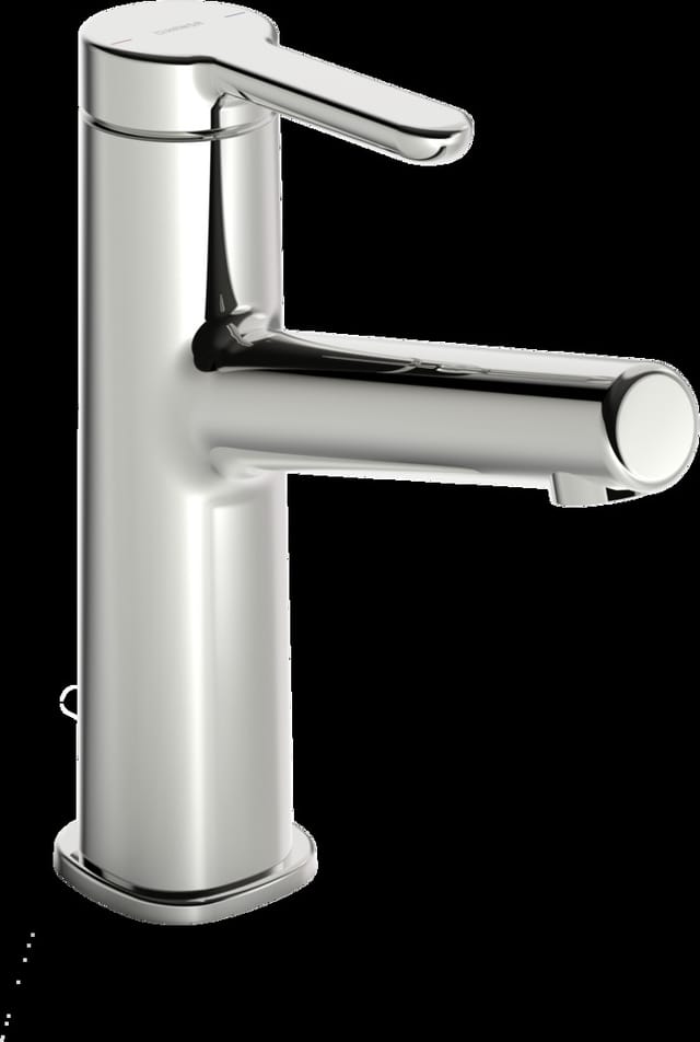 Hansa Waschtisch-Einhebelmischer HANSADESIGNO Style He ob, o. Abl-Garnitur, Ausl. 128mm, chr