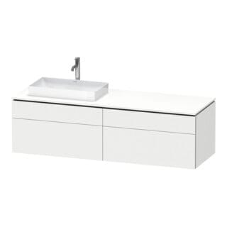 Duravit Waschtischunterschrank L-Cube 162x55x48,2cm, 2 SBK, wd, AS L, we. matt