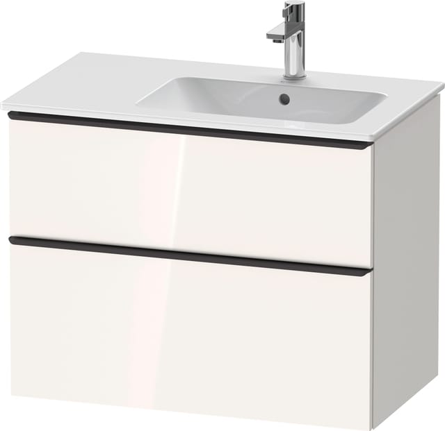 Duravit Waschtischunterschrank D-Neo 81x46,2cm, 1 Kast, B R, schwarz/weiß hgl