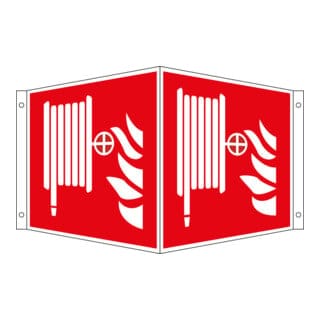 Eichner Brandschutz-Winkelschild Löschschlauch 15 x 15 cm