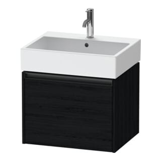 Duravit Waschtischunterschrank Ketho.2 58,4x46cm, Ei sw, 1 Auszug, wandhängend