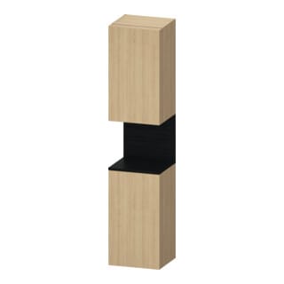 Duravit Hochschrank Qatego 40x36x1760cm, 2 T, B, An l, E sw/E Nat