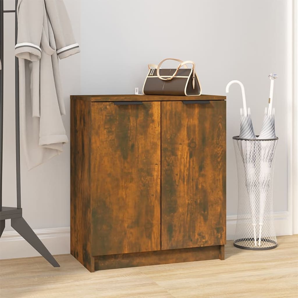 Schuhschrank Räuchereiche 59x35x70 Cm Holzwerkstoff