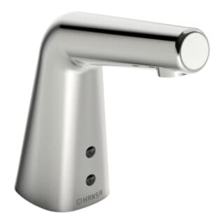 Hansa Infrarot-Waschtischarmatur HANSADESIGNO Style Batteriebetrieb, Ausladung 100mm, chrom