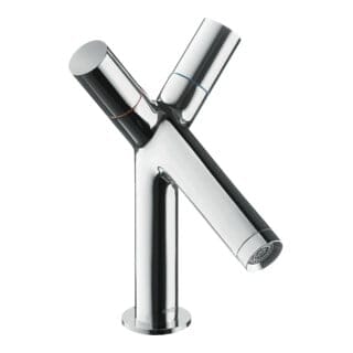 hansgrohe 2-G-Waschtischarmatur 80 Axor Starck A 105mm, m Hebel, Zugst.Abl.Gar., chr