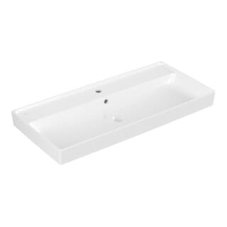 V&B Schrankwaschtisch Collaro 100x47cm, mit Überlauf, weiß C-plus