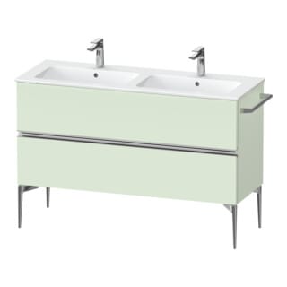 Duravit Waschtischunterschrank boden Sivida 128x59,1x47,7cm, 2 Schub., grün m, G chr