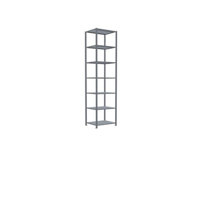 Schulte Grundregal Steckregal MULTIplus250 3000 x 750 x 600 mm 7 Fachböden Kreuzstrebe verzinkt