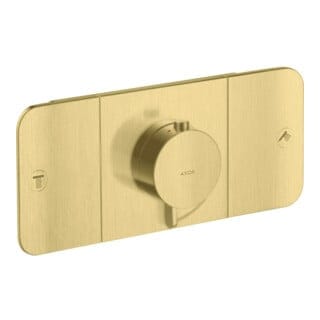 hansgrohe Fertigmontageset Axor One UP-Thermostat., 2 Verbr., brushed brass