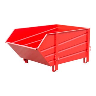 Bauer Südlohn Baustoffbehälter BBP 100, lackiert, Feuerrot
