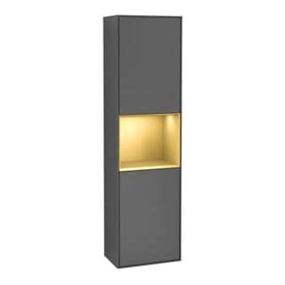 V&B Hochschrank Wandbeleuchtung Finion 41,8x151,6cm, l, Rg g m Lac, Anthrac. m