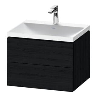Duravit Möbel-Set L-Cube 60x48x48cm, m Hahnl., Ei sw, 2 Schub.