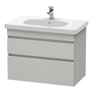 Duravit Waschtischunterschrank DuraStyle 80x45,3cm, betongr ma, 2 SchKa., wandhängend