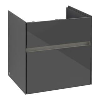 V&B Waschtischunterschrank Collaro 55,4x54,6x44,4cm, WT mi, LED, glo Gr