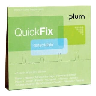 PLUM Nachfüllpackung QuickFix m. 45 Pflaster., blau
