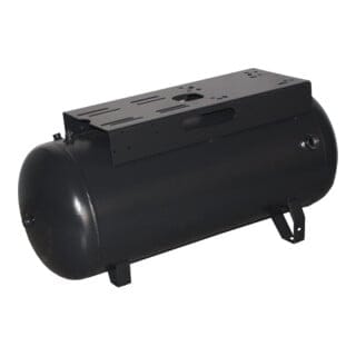 Aerotec Druckluftkessel 90 L liegend - 11 bar mit breiter Konsole 2 stufig OHN
