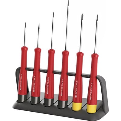 PB Swiss Tools Elektronik-Schraubendreher-Satz 6-teilig Schlitz/PH