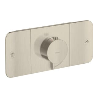 hansgrohe Fertigmontageset Axor One UP-Thermostat., 2 Verbr., brushed nickel