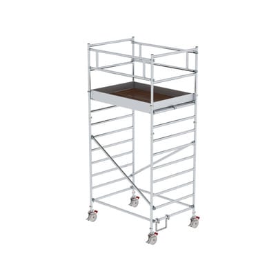 MUNK Rollgerüst 1,35 x 1,80 m mit Doppel-Plattform, Plattformhöhe 3 m