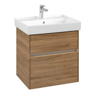 V&B Waschtischunterschrank Collaro 55,4x54,6x44,4cm, WT mi, LED, Kan Oa