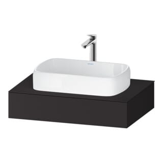 Duravit Konsole Qatego 80x55x17cm, graph matt, 1 Ausschnitt