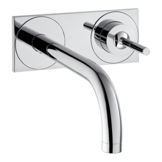 hansgrohe Fertigmontageset Axor Uno UP-Waschtisch-Einhebelmischer, Pin-Griff, Pl, A 225mm, chr