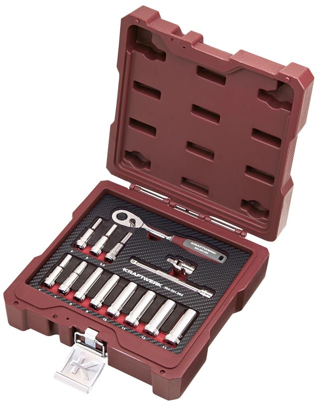 Kraftwerk Steckschlüssel-Satz, 1/4", 14-tlg.