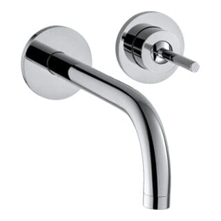 hansgrohe Fertigmontageset Axor Uno UP-Waschtisch-Einhebelmischer, Pin-Griff, Ros, A 165mm, chr