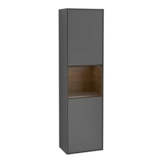 V&B Hochschrank Finion 41,8x151,6cm, r, Reg wal ven, Anthrac. m