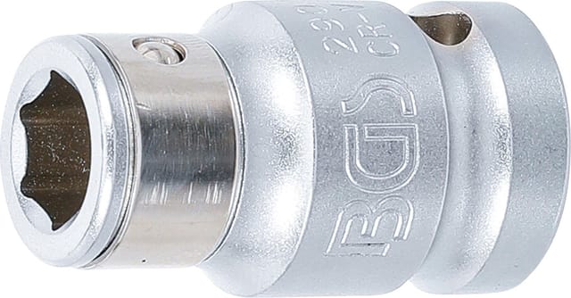 BGS Bit-Adapter mit Haltekugel Innenvierkant 12,5 mm (1/2") Innensechskant 10 mm (3/8")