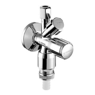Schell Kombi-Eckventil COMFORT G 3/8 AG, m ASAG E, m RV u. RB, verchromt