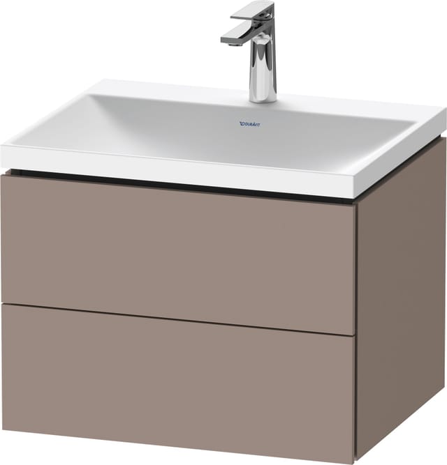 Duravit Möbel-Set L-Cube 60x48x48cm, m Hahnl., bas. ma, 2 Schub.