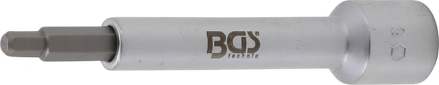 BGS Bit-Einsatz Antrieb Innenvierkant 12,5 mm (1/2") Innensechskant 6 mm